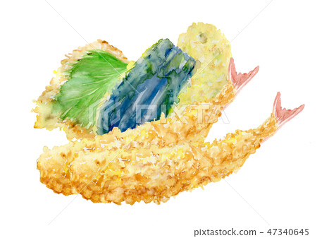 飛天婦羅設置手繪水彩畫 飛天婦羅設置手繪水彩畫 47340645