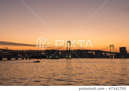 (東京 - 都市風景)黃昏17的彩虹橋 (東京 - 都市風景)黃昏17的彩虹橋 47342700