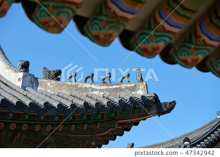Monchung, Gyeongbokgung Palace, eaves, Jongno-gu, Seoul 47342942