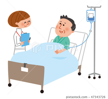 Hospitalized drip - Stock Illustration [47343726] - PIXTA