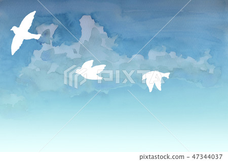 Sora A flutter watercolor 47344037