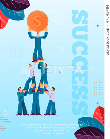 Group People Helps Man Achieve Financial Success 47345494