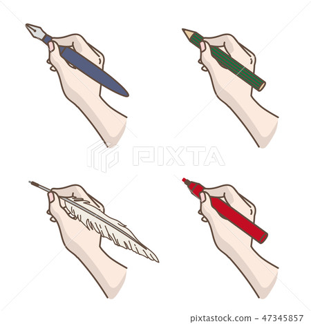 Writing hand · 4 kinds of sets 47345857
