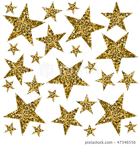Gold stars on white background. Gold stars on white background. 47346556