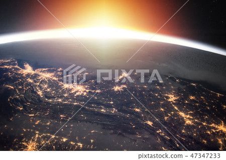 Planet Earth at night 47347233