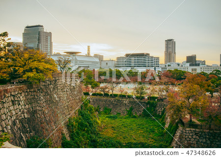 Cityscape view around castle park,one Cityscape view around castle park,one 47348626