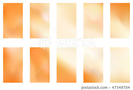 Vector gold blurred gradient style background. Abstract luxury smooth illustration wallpapers set Vector gold blurred gradient style background. Abstract luxury smooth illustration wallpapers set 47349784