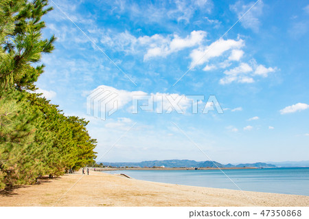 Heavily Bathing Beach in Aira City, Kagoshima Prefecture Heavily Bathing Beach in Aira City, Kagoshima Prefecture 47350868