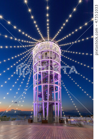 Enoshima Sea Candle Night view 47351033