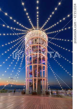 Enoshima Sea Candle Night view 47351034