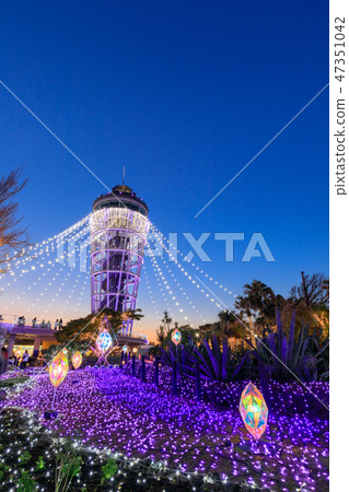 Enoshima Sea Candle Night view 47351042