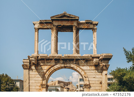 ancient architecture built columns ruins greece 47352176