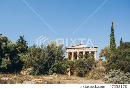 ancient architecture built columns ruins greece 47352178