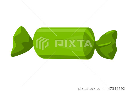 Cartoon green bonbon Cartoon green bonbon 47354392