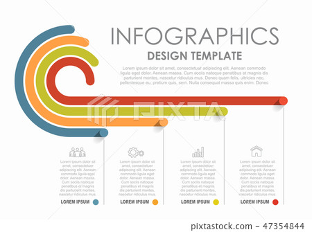 Infographic design template with place for your data. Vector illustration. 47354844