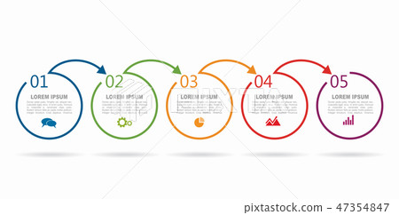 Infographic design template with place for your data. Vector illustration. 47354847