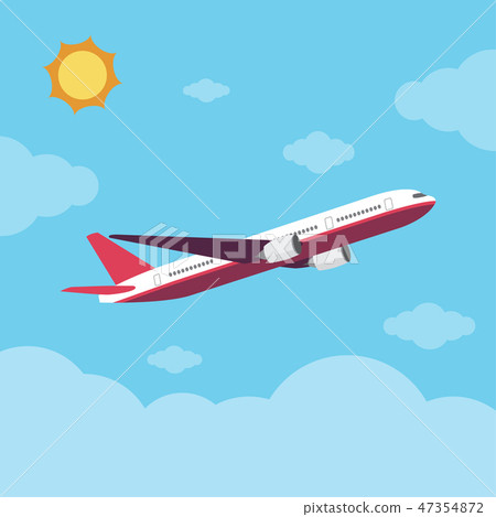 Airplane flying on the sky Airplane flying on the sky 47354872