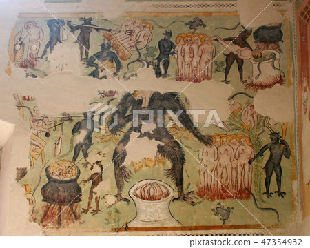 Fresco paintings in the old church Fresco paintings in the old church 47354932