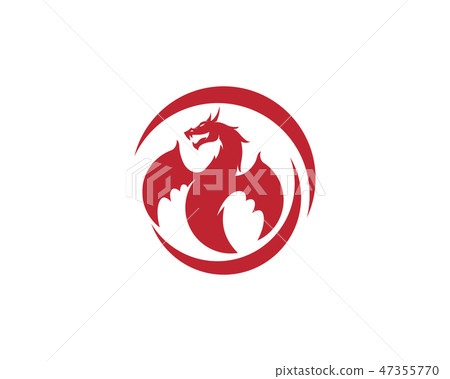 Dragon vector icon illustration-插圖素材 [47355770] - PIXTA圖庫