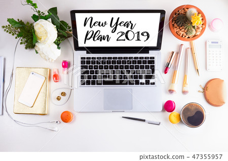 Top view 2019 new years plan 47355957