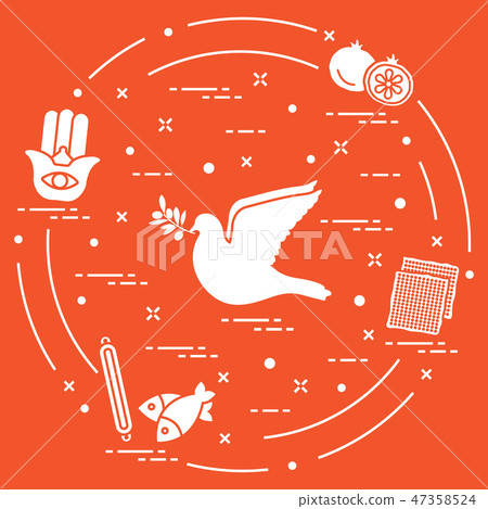 Jewish symbols 47358524