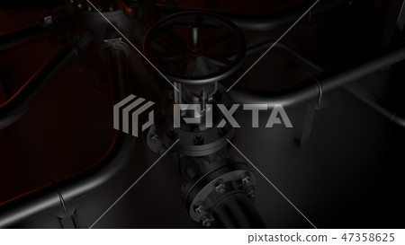 Metal pipes and valves Metal pipes and valves 47358625