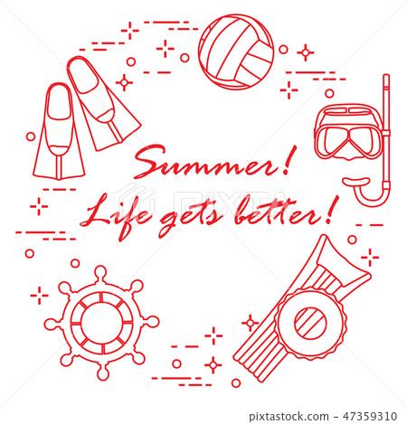 Steering wheel, gear for diving, swimming, ball 47359310