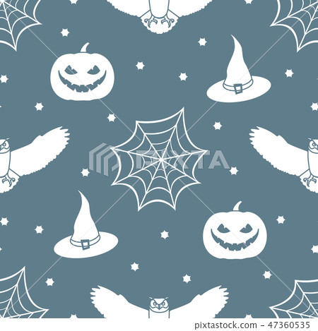 Halloween 2019 vector seamless pattern Halloween 2019 vector seamless pattern 47360535