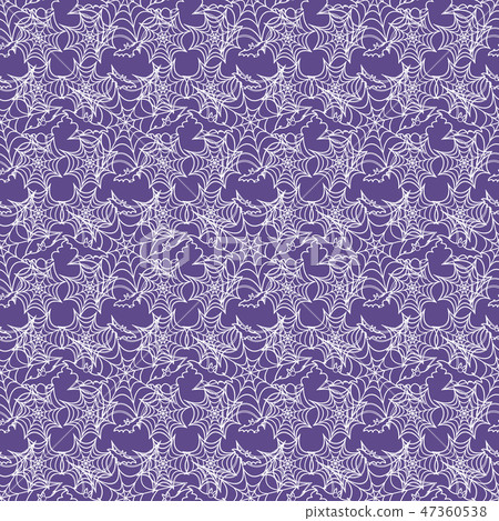 Halloween vector seamless pattern with web and bat Halloween vector seamless pattern with web and bat 47360538
