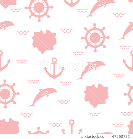 Seamless marine pattern Seamless marine pattern 47360725