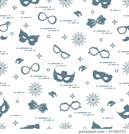 Seamless pattern of different carnival 47360731