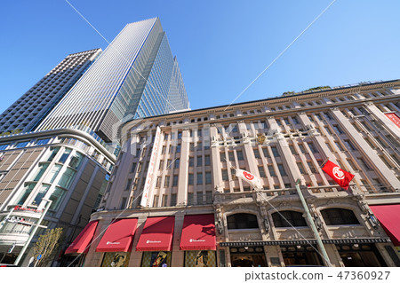 東京的都市風景在日本Nihonbashi Nihonbashi Takashimaya S.C.，俯視都市風景 47360927