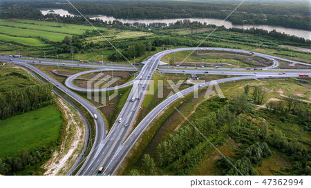 Aerial View of Overpass, Ringway, aerial photo Aerial View of Overpass, Ringway, aerial photo 47362994