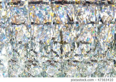 Diamond crystal glass reflect pattern luxury 47363410