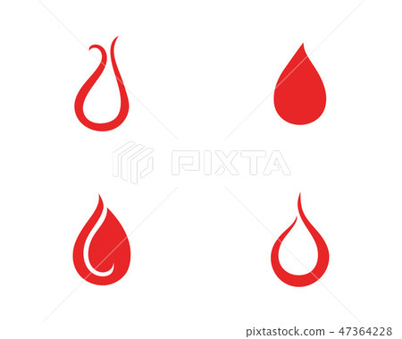 Blood vector icon logo Blood vector icon logo 47364228