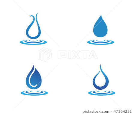 Water drop Logo Template vector illustratioN Water drop Logo Template vector illustratioN 47364231