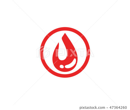 Blood vector icon logo Blood vector icon logo 47364260