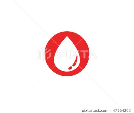 Blood vector icon logo 47364263