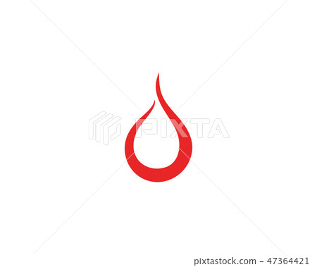 Blood vector icon logo 47364421