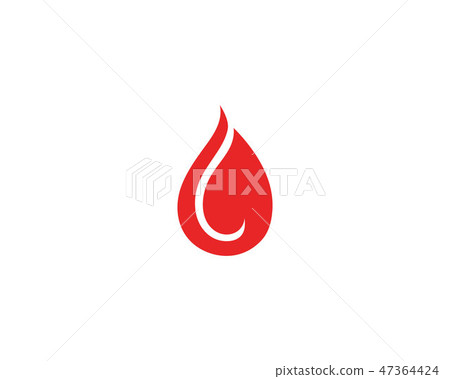 Blood vector icon logo 47364424