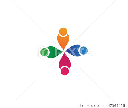 Community people care logo and symbols 47364426
