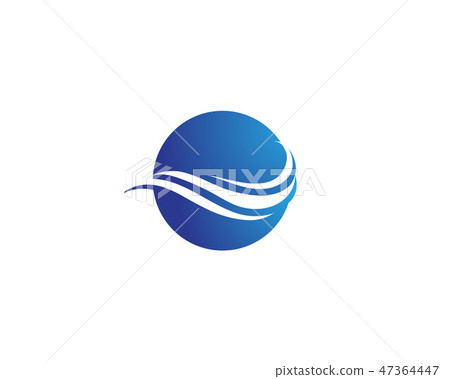 wave water logo beach 47364447