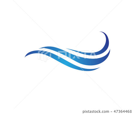 wave water logo beach 47364468