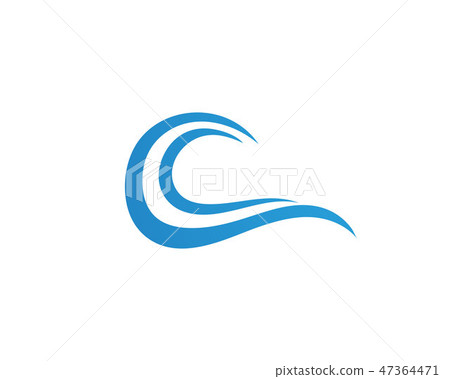 wave water logo beach wave water logo beach 47364471