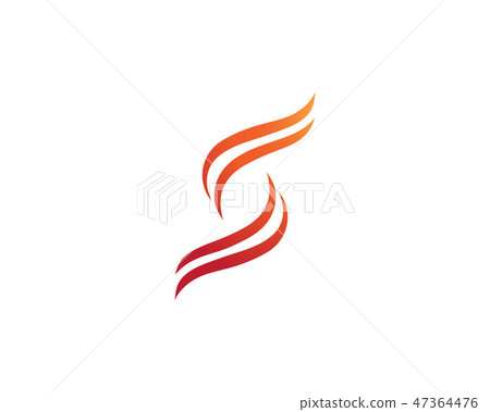 Fire flame Logo Template vector icon Oil, gas 47364476