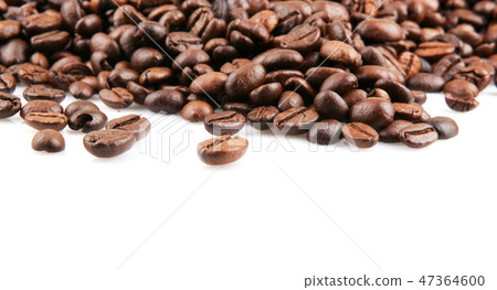 Coffee Beans Isolated On White Background 47364600
