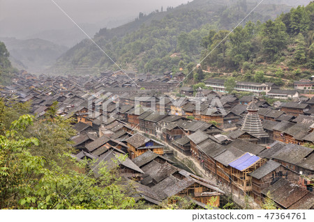 Zhaoxing Dong Village, located in Liping County 47364761
