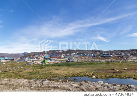 City view of Ilulissat, Greenland 47364934