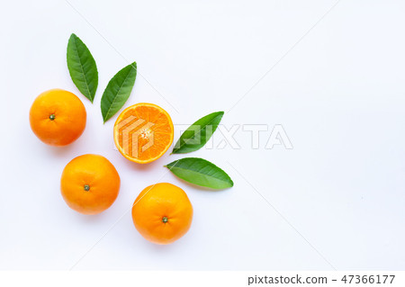 Fresh orange citrus fruit on white. Fresh orange citrus fruit on white. 47366177
