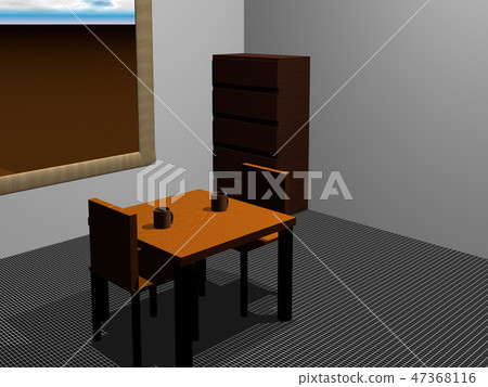 Desk and chair 1 47368116